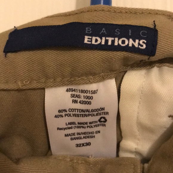 Basic Editions men’s khaki pants - Picture 2 of 5
